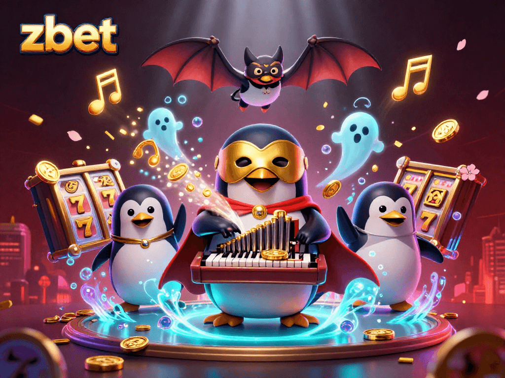 Experience the thrill of zbet with a fun 3D illustration of gaming elements and characters in action.