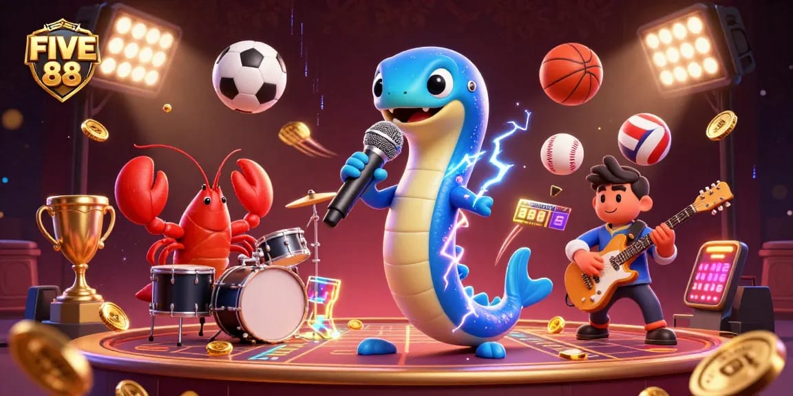 Engage with dynamic action at FIVE 88 as the electric eel DJ rocks an underwater casino.