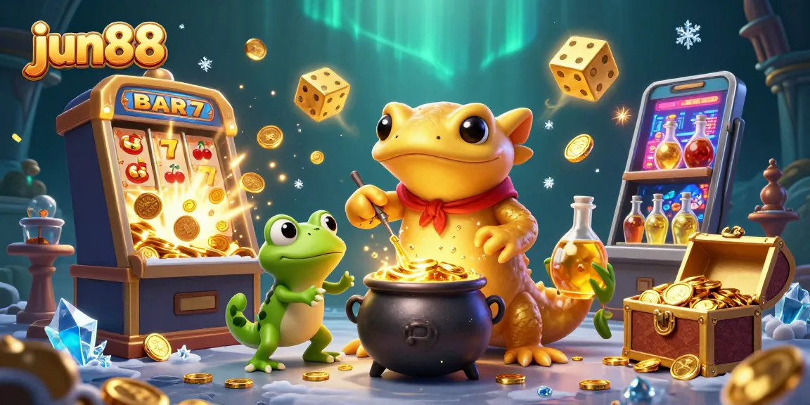 Experience the thrill of jun88 with golden salamanders in a lively casino scene of riches and excitement.