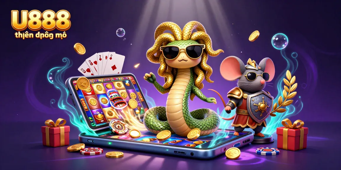 Experience U888 hiện đang mở with vibrant casino action showcasing games, characters, and dynamic elements.