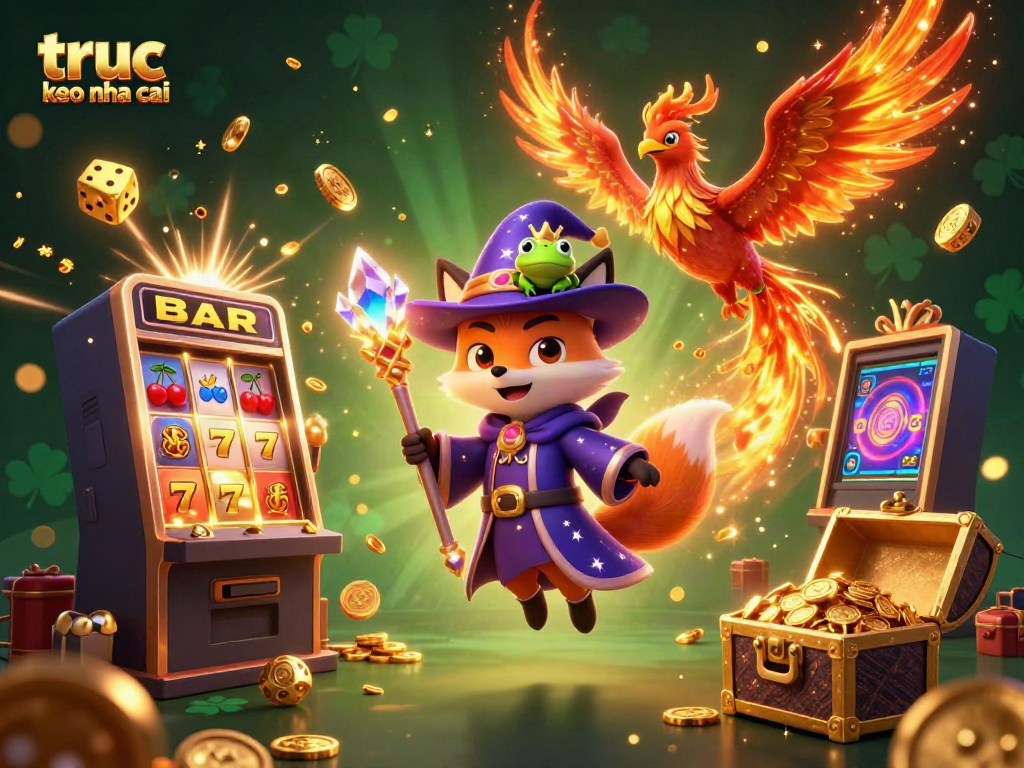 Engage with truc tiep keo nha cai in this vibrant 3D scene full of action and casino magic.
