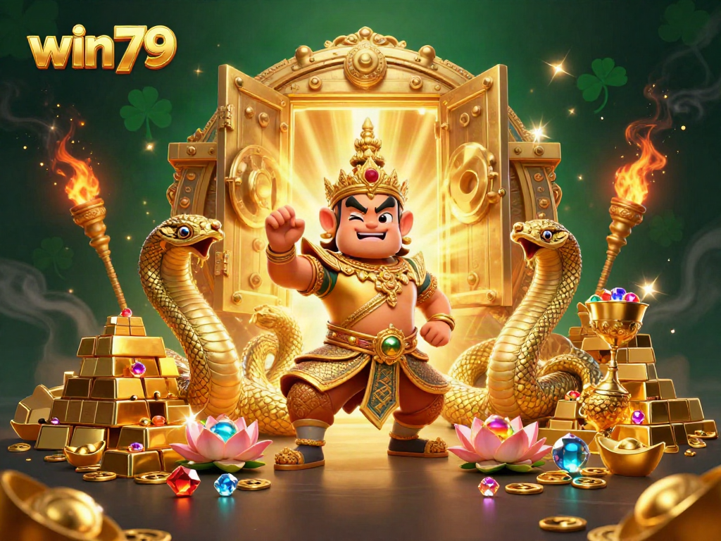 Experience thrilling sports betting at win79 with captivating guardian figures and rich treasures.