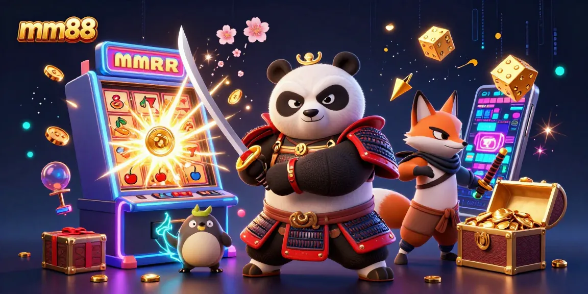 Experience thrilling gameplay at mm88 with a dynamic casino scene featuring vibrant characters and exciting gaming elements.