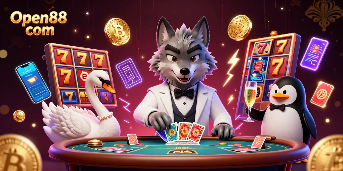 Win big at Open88 com with interactive slots and live casino experiences featuring unique characters.