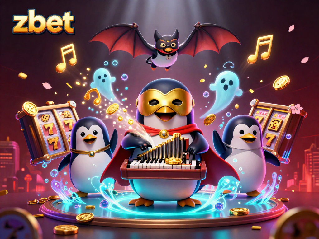 Experience the thrill of zbet with a fun 3D illustration of gaming elements and characters in action.