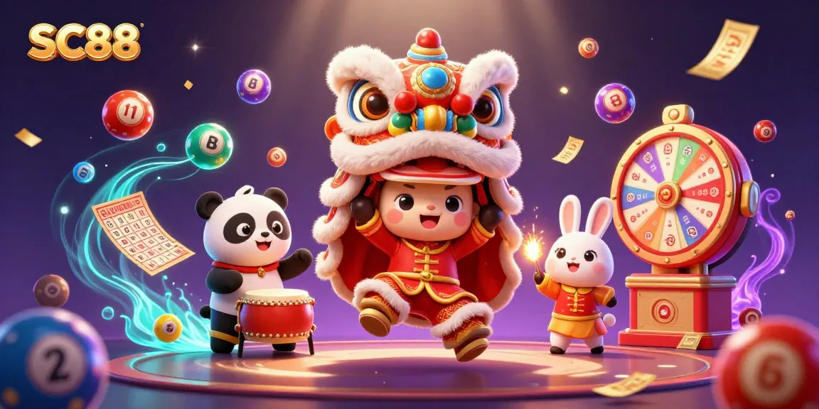 Engage with SC88's vibrant 3D casino scene featuring celebratory elements and dynamic gambling fun.