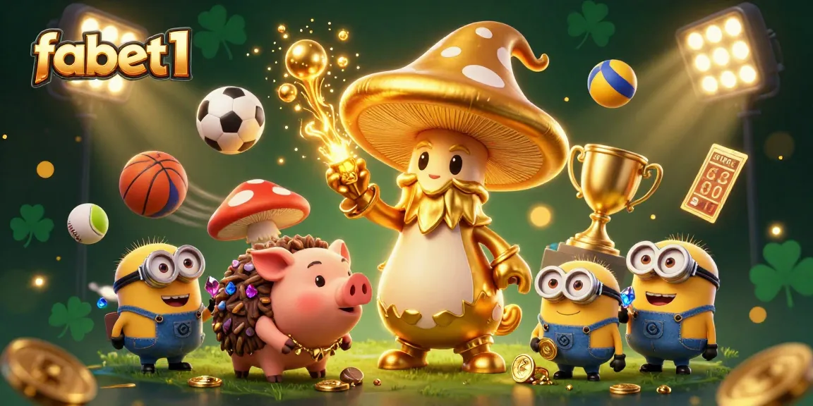 Bet on fabet1 with a whimsical 3D wizard and treasures in a vibrant casino dreamscape.
