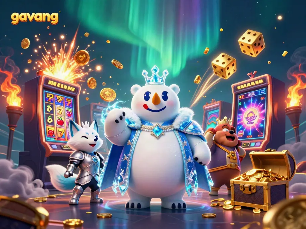Experience thrilling gameplay with the Gavang slot machines, bursting with symbols and golden treasures.