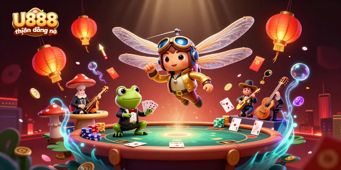 Engage with thrilling games at U888 hiện đang mở featuring casino action and vibrant characters.