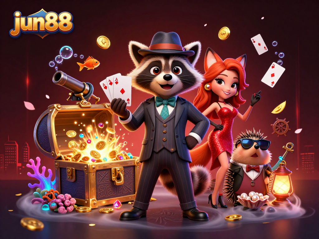 Experience gaming thrills with jun88’s exclusive casino characters and underwater treasures.