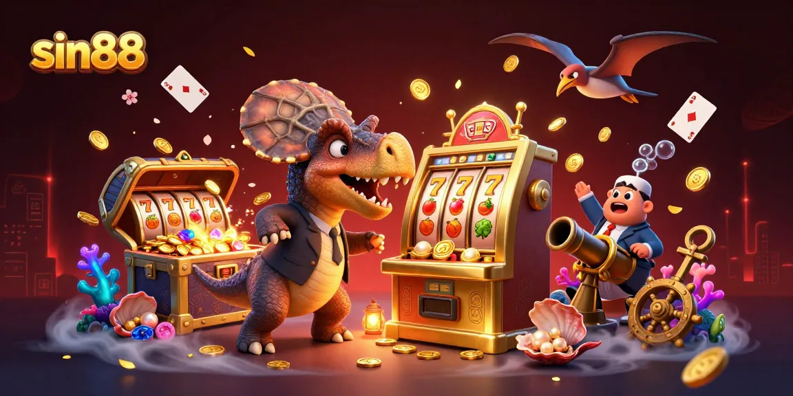 Experience sin88's thrilling jackpot scene with vibrant 3D characters and casino elements!