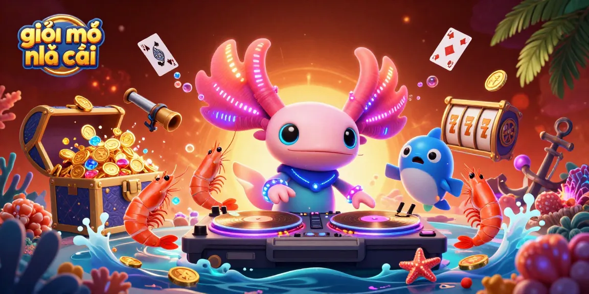 Engage with giải mã nhà cái in this vibrant underwater casino scene filled with lively characters and gaming elements.