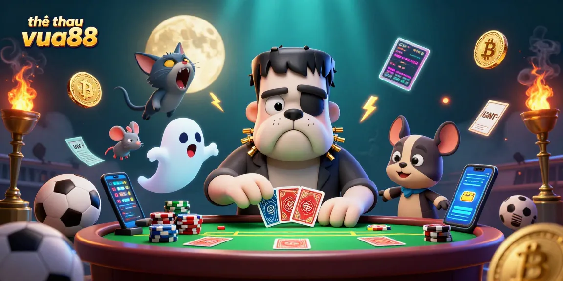 Experience sports betting excitement at thể thao vua88 with vibrant characters and thrilling gaming elements.