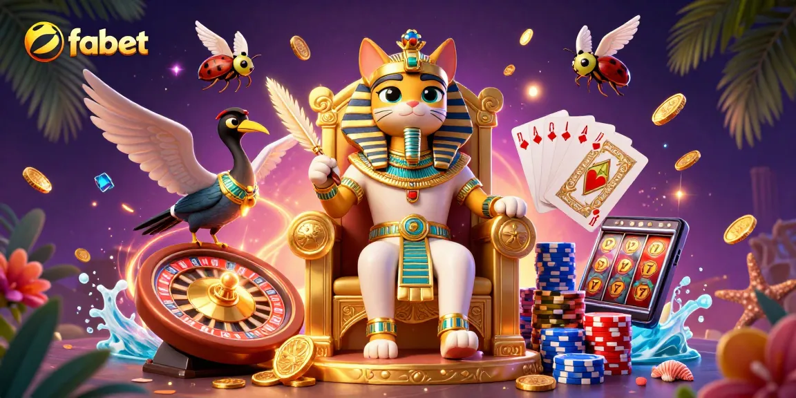 Experience fabet's exhilarating action with a vibrant 3D casino scene.